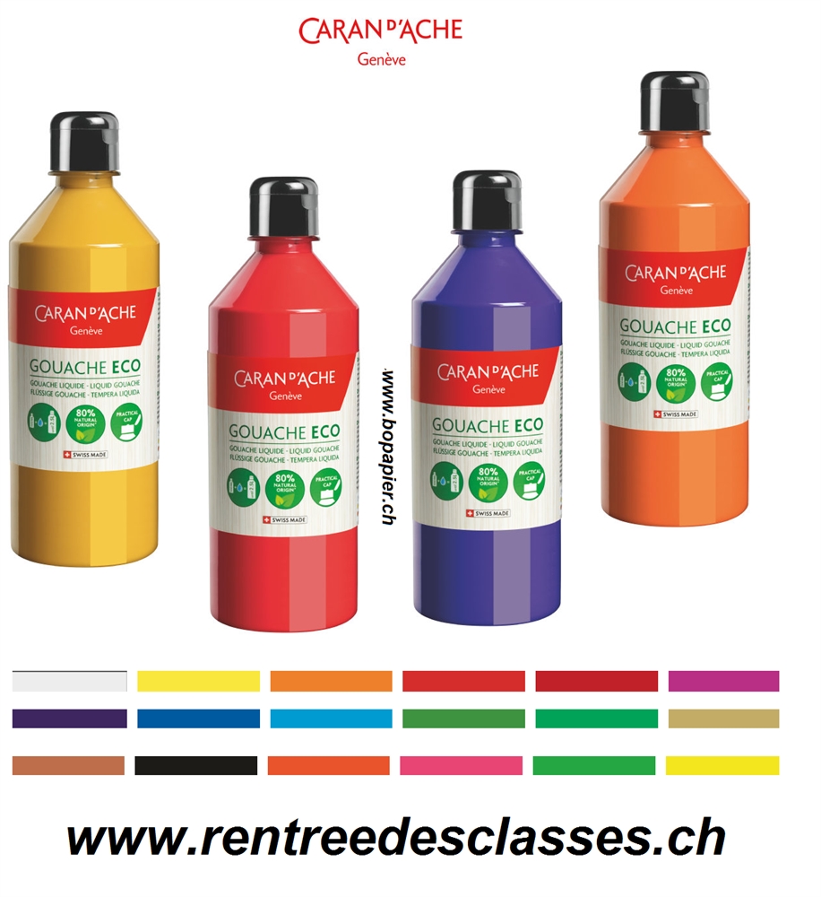 Gouache Caran d'Ache 500ml Eco Rentrée des classes