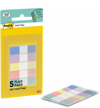 Distributeur de Post-it Index Mini, 11,9 x 43,2 mm, pastel