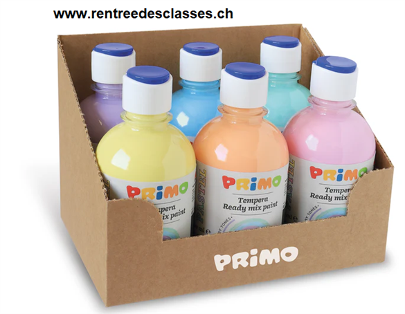 Set de 6 flacons de 300ml Primo pastels