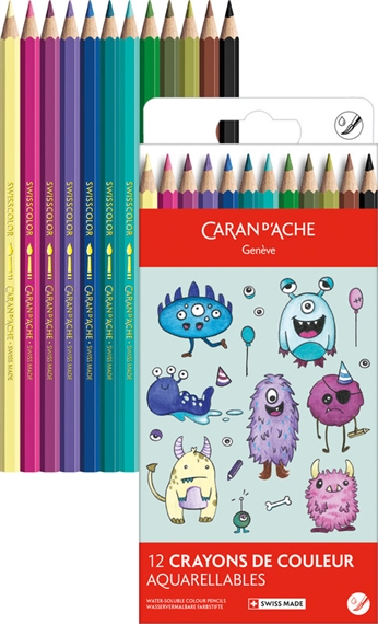 CARAN D'ACHE Crayons de couleur Kawaii