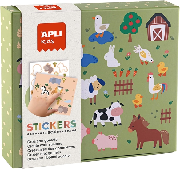 Jeu de gommettes APLI kids "Les animaux et leur habitat"
