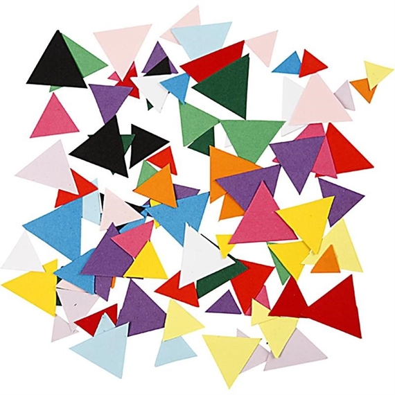Mosaïques en carton, triangle