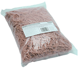 MAPED Bracelets caoutchouc en sachet, naturel, 25,5 mm