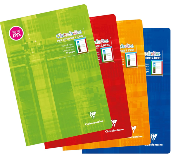 Cahier d'école Clairefontaine DYS A4, 48 pages