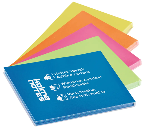 Notes magnétiques Kolma A6 13.006.01 1x100 pages ass.