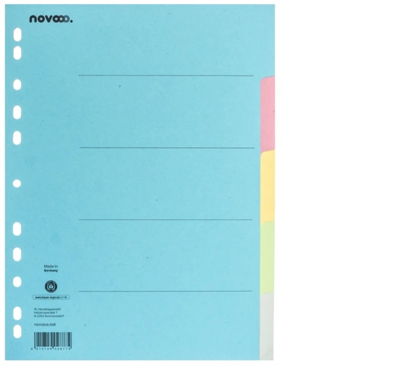 NOVOOO Répertoire carton A4 40581 multicolor 12 pcs.