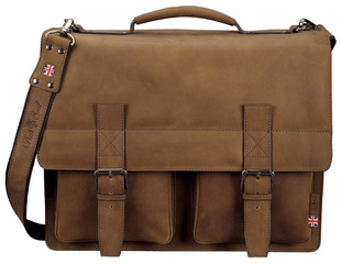 Sac à bandoulière Alassio "EARL" cuir, marron clair