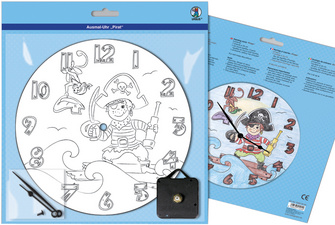 Horloge à colorier 25cm