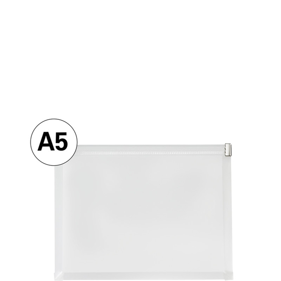 Poche pour  document Easy A5 avec fermeture zip incol.
