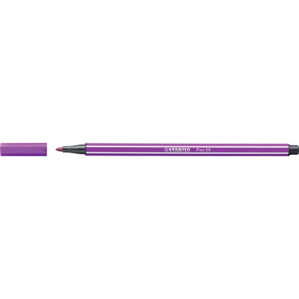 STABILO Stylo feutre Pen 68, lilas, largeur de tracé: 1,0 mm