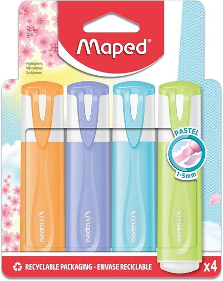 Maped Surligneurs FLUO'PEPS PASTEL