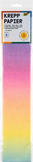 Papier crépon arc-en-ciel