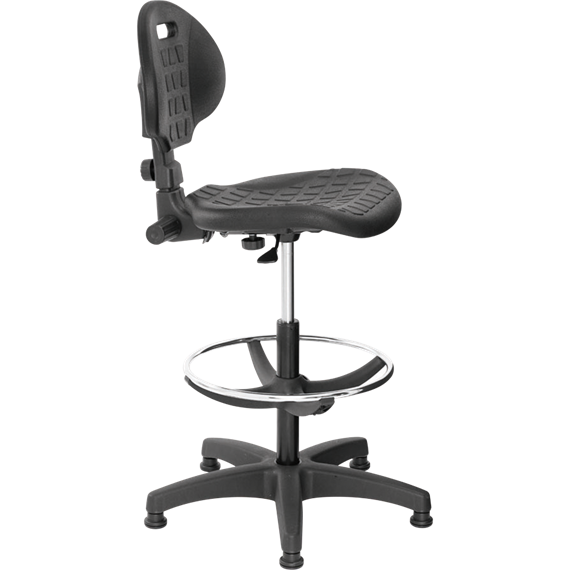 Tabouret LEO multi-usages en polyuréthane noir
