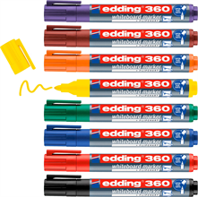 Etui de 8 markers Edding 360 tableaux blancs