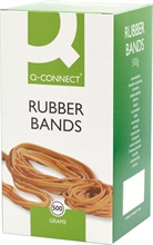 Elastiques en boîtes de 500 gr. Q-CONNECT® (élastiques caoutchouc)