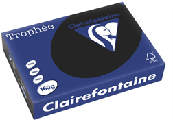 Pqt de 250 flles mi-cartons Trophée 1001PC noires  160 gm2 - A4