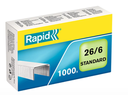 Boîte de 1000 agrafes zinguées Rapid No 56 - 26/6