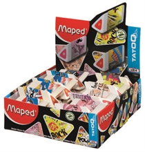 Maped Gomme en plastique Pyramide, présentoir de 24