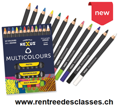 Etui de 12 crayons Nexus 202400 couleurs assorties