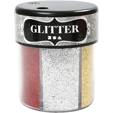 Paillettes - Assortiment, Couleurs assorties, 6x13gr