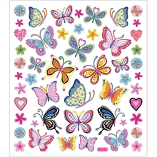 Set de 5 flles gommettes autocollantes assorties