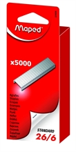 Bte de 5000 agrafes Maped 26/6 zinguées, grand paquet