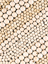 FOLIA Perles en bois natural 1000g 22991 Jumbo Pack, 1-1.8 cm