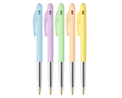 BIC Stylo à bille rétractable M10 couleurs pastels
