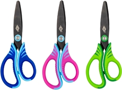 Ciseaux de bricolage Gripy black, rond, pour droitiers