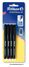 Etui de 4 markers Pelikan pour CD et DVD