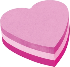 POST-IT Note collante cube Coeur 2007H 3-couleurs, 225 flls.