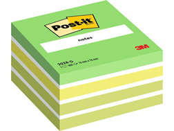 Dés de Post-it Néon vert 76x76mm