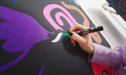 POSCA Marqueur à pigment PC-5BR BRUSH, étui de 8, assorti