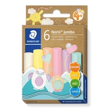 STAEDTLER Pâte à modeler plastiline Noris jumbo, 6 couleurs