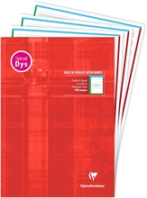 Bloc de 50 feuilles Clairefontaine DYS, A4 interligne 2 mm