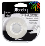 Wonday Dévidoir manuel inclus 1 rouleau adhésif 19 mm x 33 m