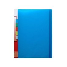 Livre de présentation A4 bleu 20p.