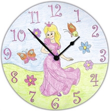 Horloge à colorier 25cm