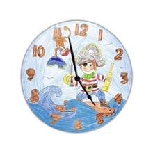 Horloge à colorier 25cm