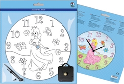 Horloge à colorier 25cm