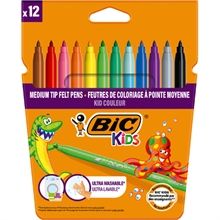 BIC KIDS Feutre Kid Couleur medium, étui en carton de 12