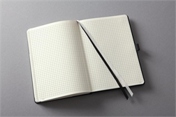 Carnet Sigel Conceptum, A4, quadrillé, noir