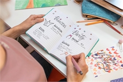 Carnet de notes Jolie Flair, simili cuir, A6