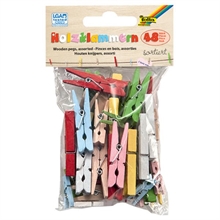 Sachet de 48 pinces à linge en bois