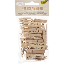 Sachet de 48 pinces à linge en bois