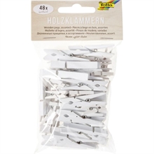 Sachet de 48 pinces à linge en bois