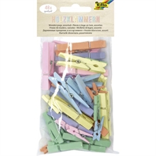 Sachet de 48 pinces à linge en bois