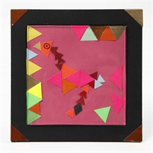 Mosaïques en carton, triangle